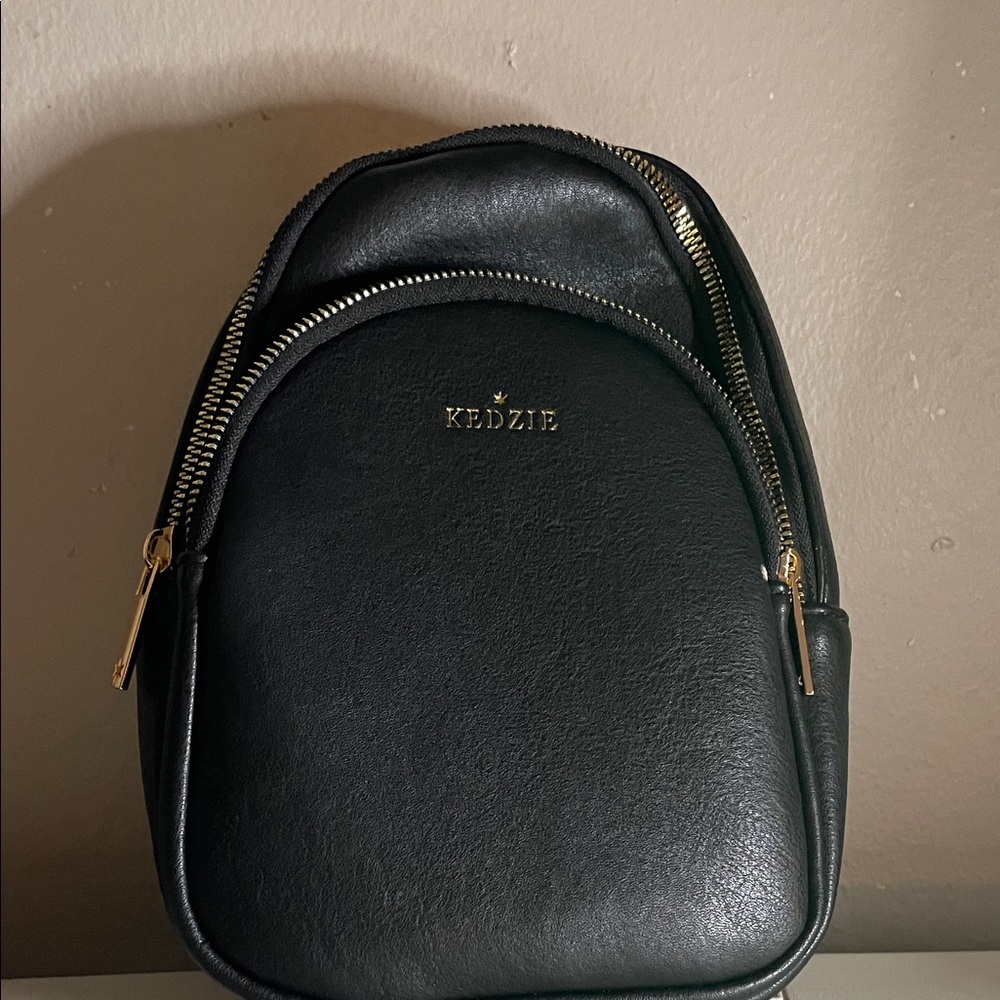 Kedzie Black Mini Backpack